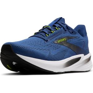 imageBrooks Mens Revel 8 Neutral Running amp Walking ShoeNavy PeonyBlackAcid Lime