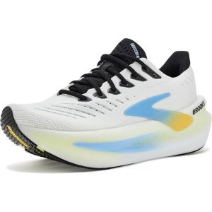 imageBrooks Mens Glycerin Max 2 Neutral Running amp Walking ShoeBright WhiteBlackNightlife