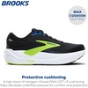 image:imageBrooks Mens Ghost Max 3 Neutral Running amp Walking ShoeBlackNavyAcid Lime