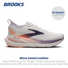 image:imageBrooks Womens Glycerin 23 Neutral Running ShoeWhiteMulled GrapeClear
