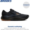 image:imageBrooks Mens Adrenaline GTS 24 Supportive Running Shoe  Road Running ShoesBlackCountry BlueOrange