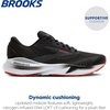 image:imageBrooks Mens Adrenaline GTS 24 Supportive Running Shoe  Road Running ShoesBlackGreyRed