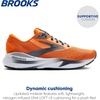 image:imageBrooks Mens Adrenaline GTS 24 Supportive Running Shoe  Road Running ShoesOrangeEbonyCountry Blue