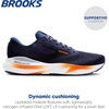 image:imageBrooks Mens Adrenaline GTS 24 Supportive Running Shoe  Road Running ShoesPeacoatOrangeWhite