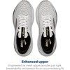 image:imageBrooks Mens Adrenaline GTS 24 Supportive Running Shoe  Road Running ShoesWhiteBlackPelican