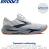 image:imageBrooks Mens Adrenaline GTS 24 Supportive Running Shoe  Road Running ShoesWhitePeacoatAlloy