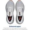 image:imageBrooks Mens Adrenaline GTS 24 Supportive Running Shoe  Road Running ShoesWhitePeacoatAlloy
