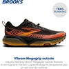 image:imageBrooks Mens Cascadia 20 Trail Running ShoeBlackTigerlilyOrange