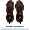 image:imageBrooks Mens Cascadia 20 Trail Running ShoeBlackTigerlilyOrange