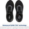 image:imageBrooks Mens Ghost 18 GTX Running ShoeBlackBlackEbony
