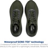 image:imageBrooks Mens Ghost 18 GTX Running ShoeForestBlackMetallic