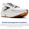 image:imageBrooks Mens Glycerin Flex Running ShoeWhiteBlackGum