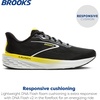 image:imageBrooks Mens Launch 12 Running ShoeBlackCyber YellowOyster