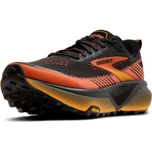 image:imageBrooks Mens Cascadia 20 Trail Running ShoeBlackTigerlilyOrange
